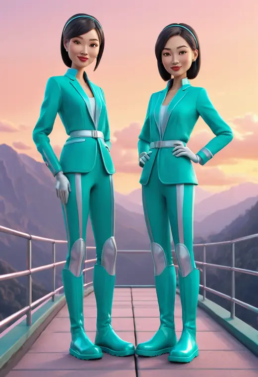 Twinlink, cartoon version